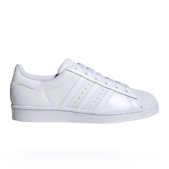 Casual Sneakers - White Adidas Superstars, Women’s Size 6. Shell Toe. - Picture 1 of 10